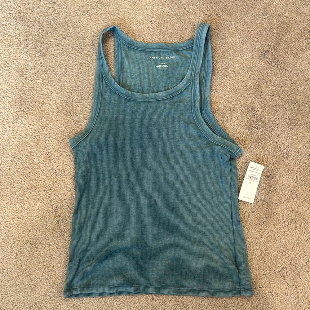 American Eagle Green Tank Top L